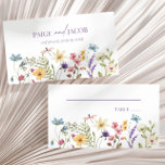 Carte De Placement Fleurs sauvages fleurs sauvages Mariage floral<br><div class="desc">C'est une carte Fleur sauvage Fleurs Fleurs Fleurs Florales Mariage Plat Place!</div>