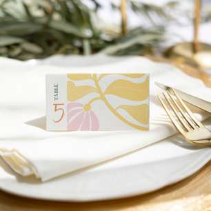 Carte De Placement Floral abstrait moderne