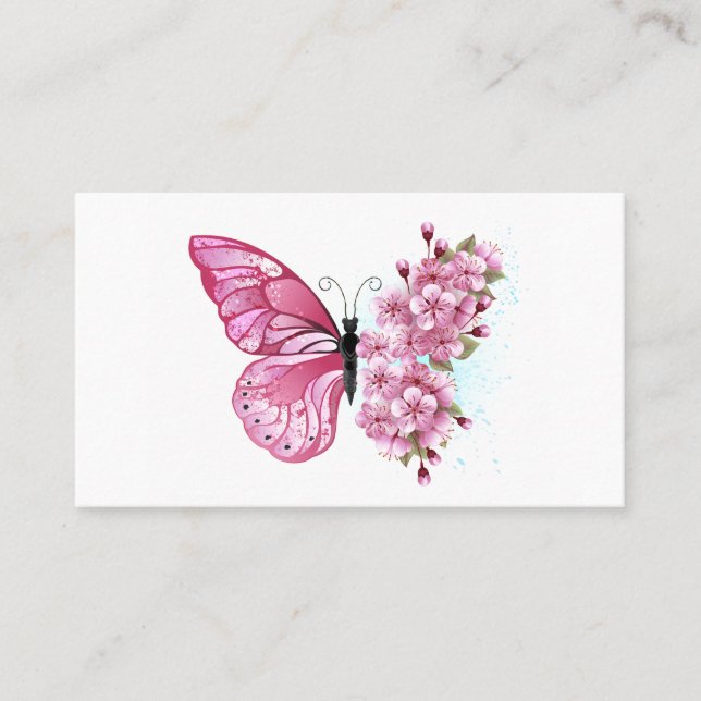 Carte De Placement Flower Butterfly (Devant)
