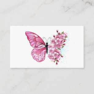 Carte De Placement Flower Butterfly