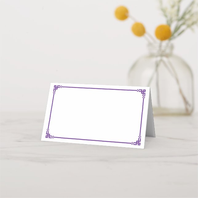 Carte De Placement Folded Name Place Card (Devant)