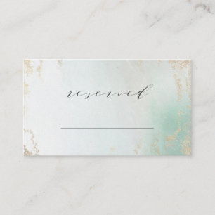 Carte De Placement Fond Abstrait Aqua Ombre avec Parties scintillant 