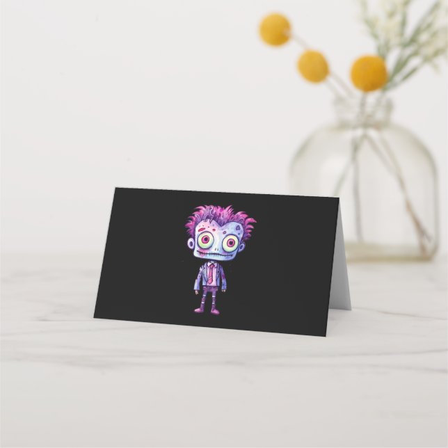 Carte De Placement Funny Frankenstein Monster Halloween Fun (Devant)