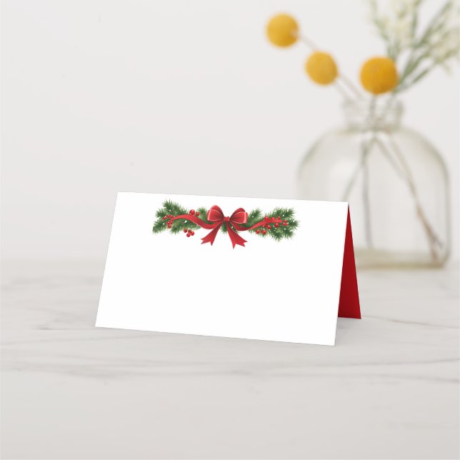 Carte De Placement Garland de Noël (Devant)