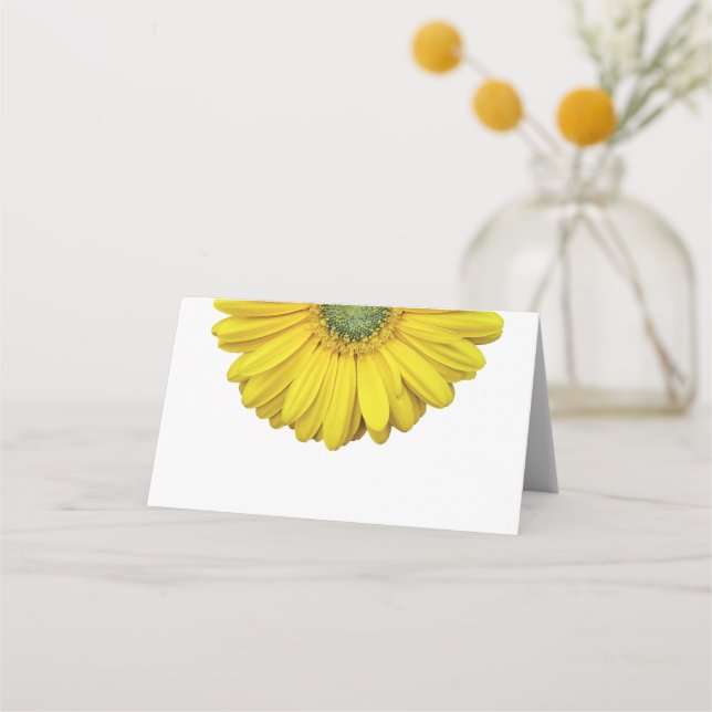 Carte De Placement Gerber jaune Gerbera Mariage de marguerite (Devant)
