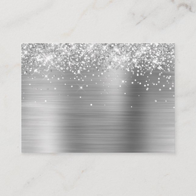Carte De Placement Glitterie Silver Foil Blank puissant (Dos)