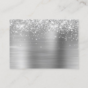 Carte De Placement Glitterie Silver Foil Blank puissant