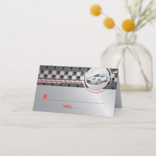 Carte De Placement Go-Kart Race Car Racing Bar Mitzvah