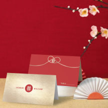 Gold Knot Union Double Bonheur Mariage chinois
