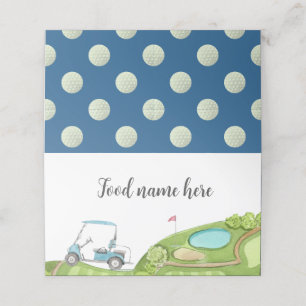 Carte De Placement Golf Carte Tente Place Bleue Baby shower d'anniver