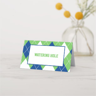 Carte De Placement Golf Theme Buffet nourriture Tente Étiquettes
