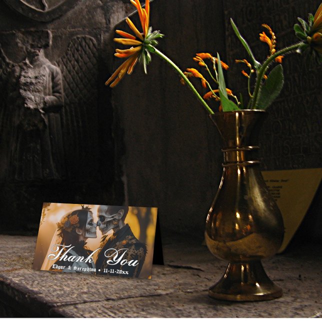 Carte De Placement Gothique victorien Unique Mariage foncé (Gothic Victorian Unique Dark Wedding Place Card)