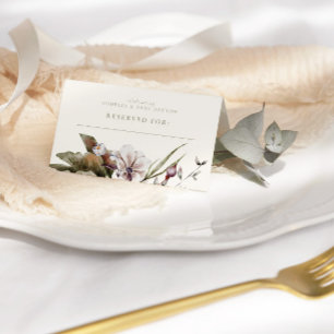 Carte De Placement HELLO BABY   Sage minimaliste et accueil en ivoire