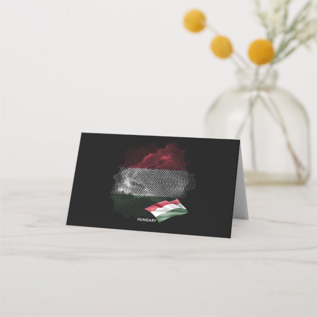 Carte De Placement Hungary flag (Devant)
