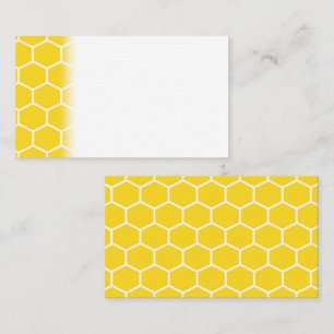 Carte De Placement Icône jaune Lignes blanches géométriques Bumblebee
