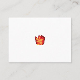 Carte De Placement illustration rouge et orange Design