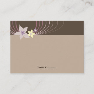 Carte De Placement Invité de mariage tropical frangipanier Ikebana vi