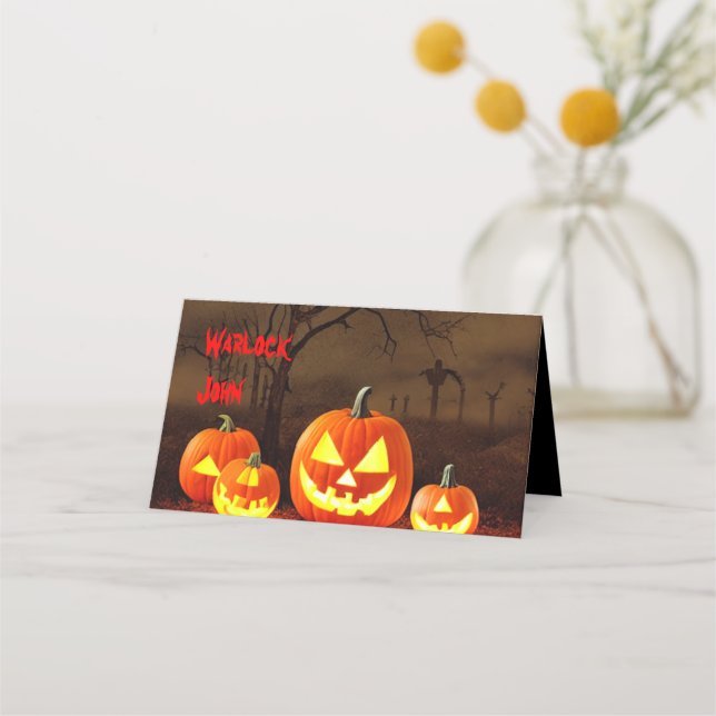 Carte De Placement Invité Graveyard Déplaisant manger et boire si vou (Devant)