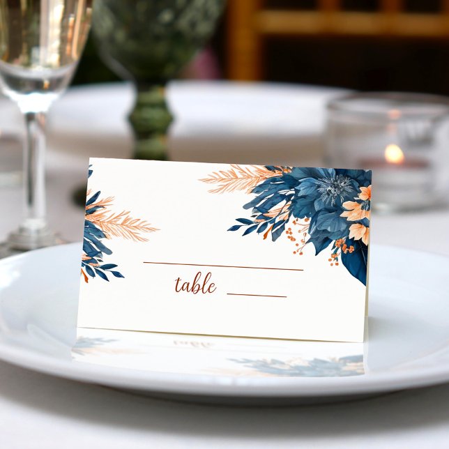 Carte De Placement Jardin Botanique Moderne Mariage élégant (Botanical Modern Garden Elegant Wedding Place Card)