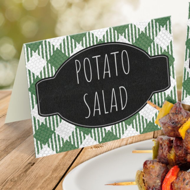 Carte De Placement Je fais l'étiquette de nourriture pliée / tendue p (Créateur téléchargé)