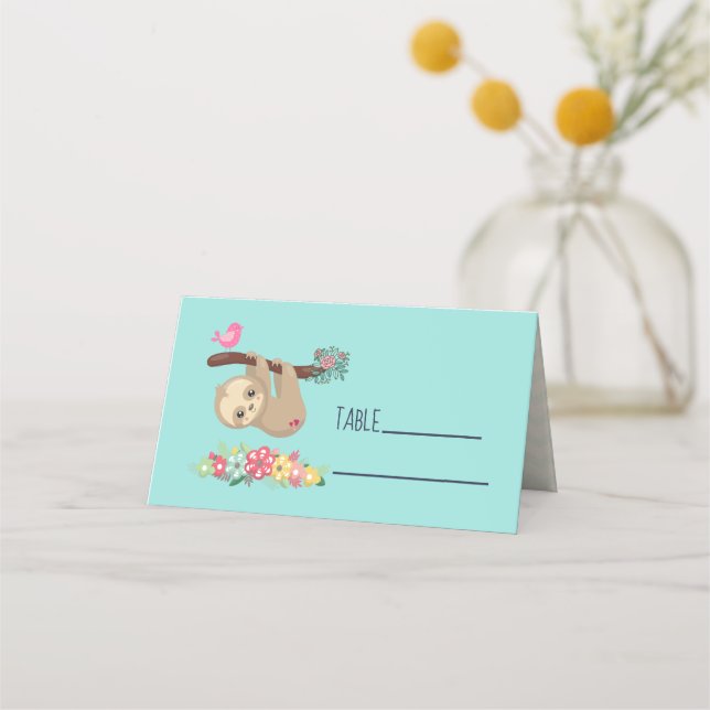 Carte De Placement Joli fentes Brown accrochées à l'envers (Devant)