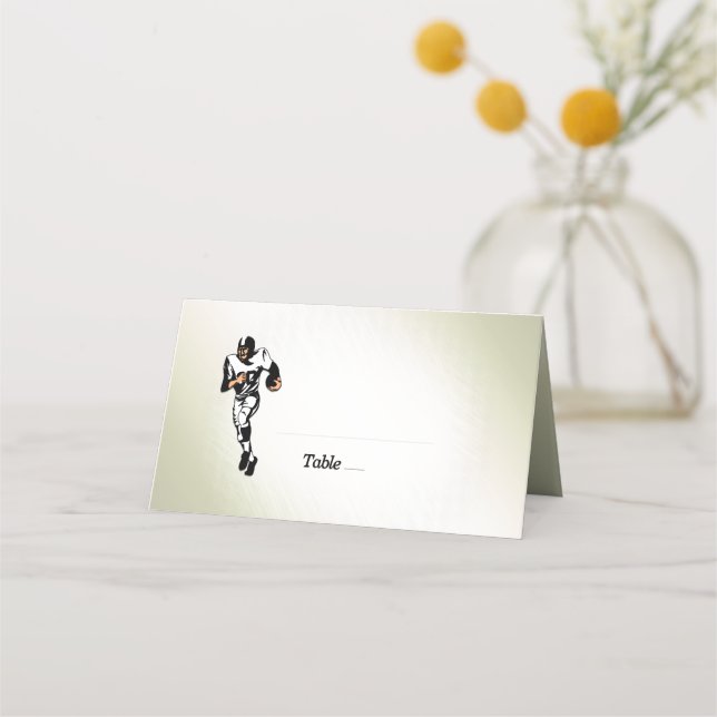 Carte De Placement Joueur de football RB / Design sportif (Devant)