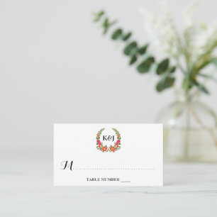 Carte De Placement La collection de Mariages d'été de Bohême