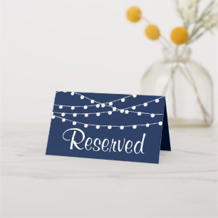 Carte De Placement La Collection Mariage Bleu Marine Lights