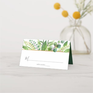 Carte De Placement La Collection Mariage Verdure & Or