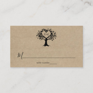 Carte De Placement La collection Rustic Heart Tree Mariage