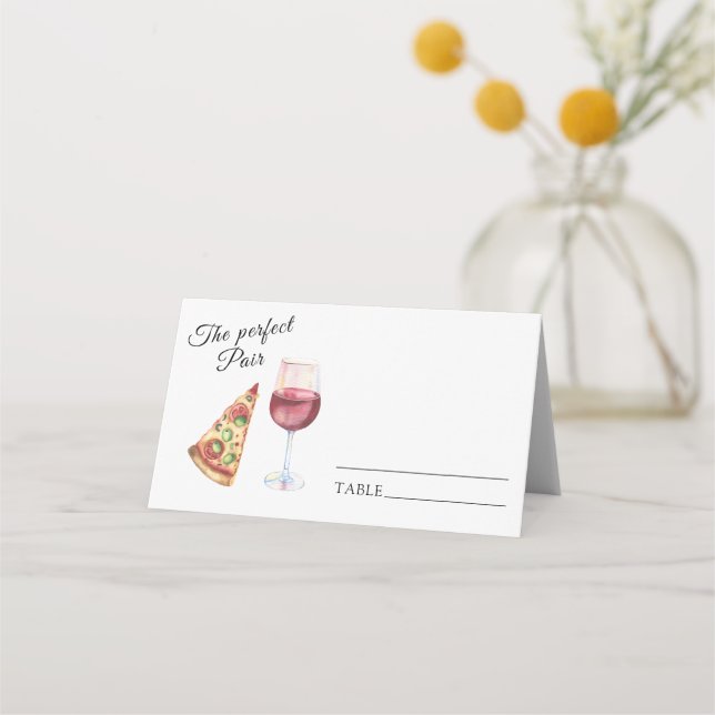 Carte De Placement La mariée douche de la paire parfaite - lieu de ma (Devant)