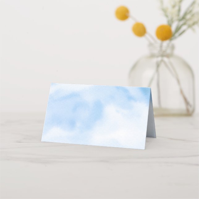 Carte De Placement La mariée est sur un nuage pour la fête de mariage (Devant)