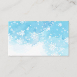 Carte De Placement La neige d'hiver Vacances