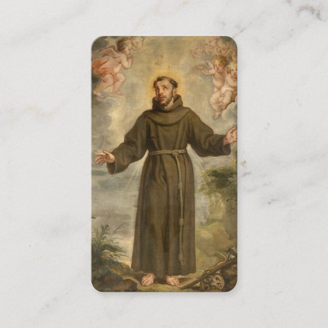 Carte De Placement La prière de saint François d'Assise (Devant)