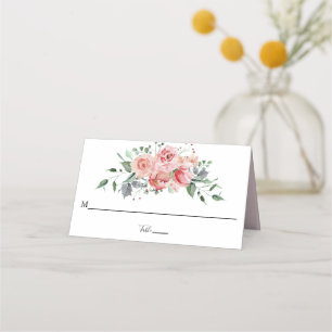 Carte De Placement laisser l'amour grandir Pink Flower Nom de table N