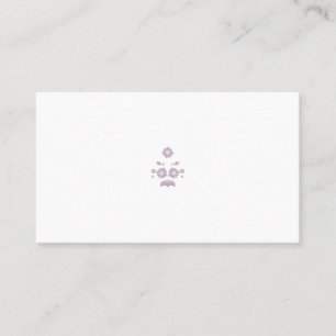 Carte De Placement Lait blanc classique Rose décoratif