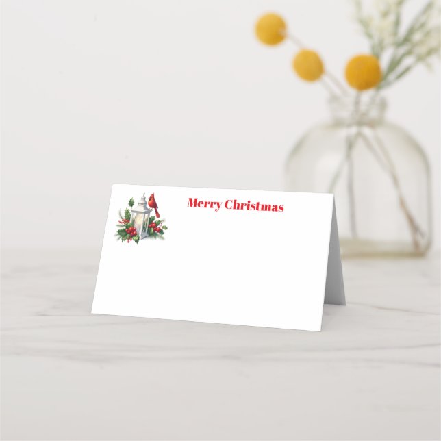 Carte De Placement Lanterne de Noël (Devant)
