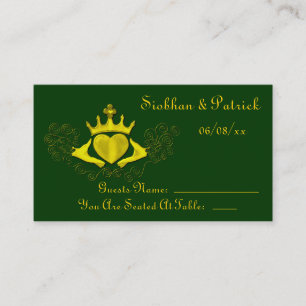 Carte De Placement Le Claddagh (Or) (Mariage)