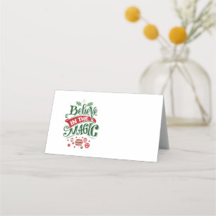 Carte De Placement Le Typographe du Magic Christmas