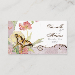 Carte De Placement Les Fleurs Peony Rose Tulip Floral Flowers Mariage