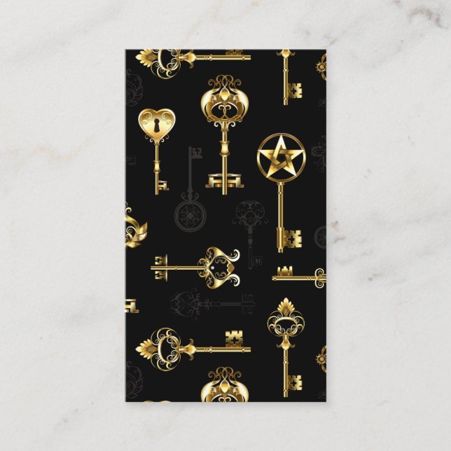Carte De Placement Les Patters de Seamless avec Golden Keys (Devant)
