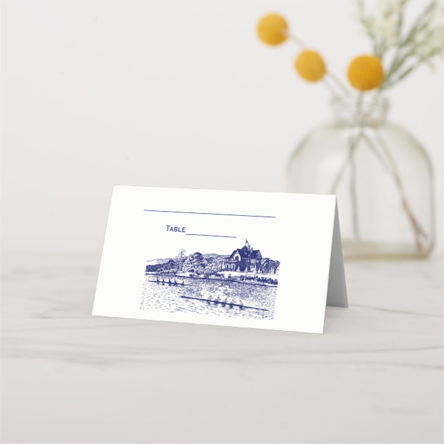 Carte De Placement Les rameurs de Crew Row s'affrontent avec le bleu  (Devant)
