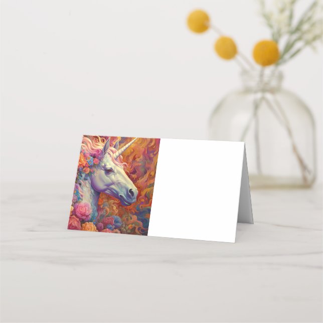 Carte De Placement Licorne Incroyable (Dos)