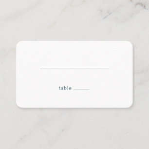 Carte De Placement Ligne minimaliste calme
