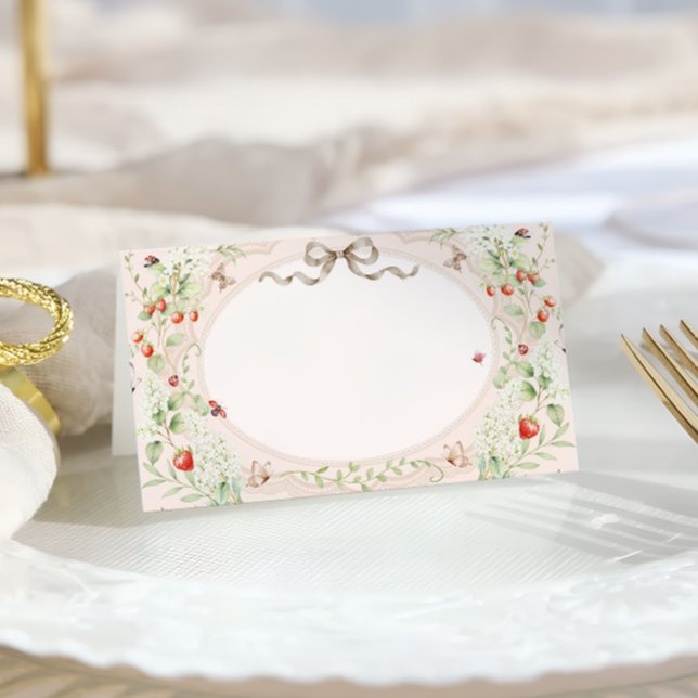 Carte De Placement Little Love Bug Nature Place Card (Créateur téléchargé)