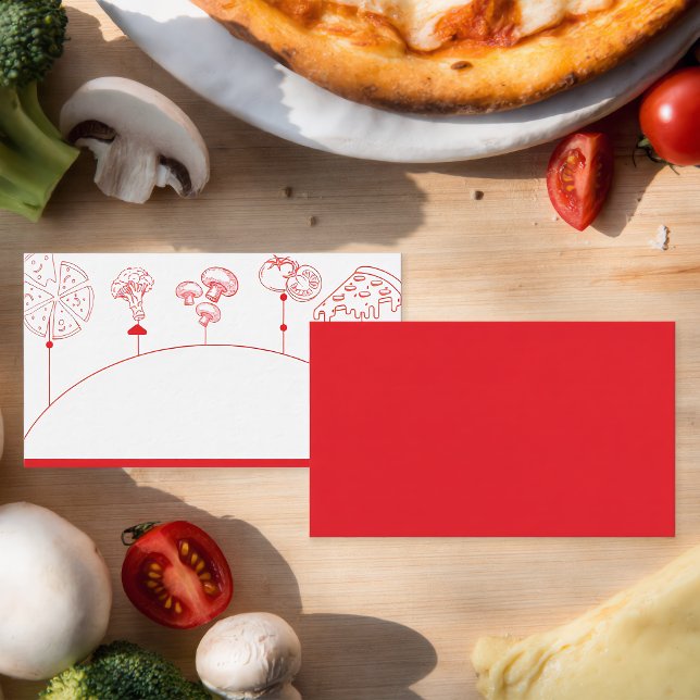 Carte De Placement Livraison Spéciale Pizza Vierge (Créateur téléchargé)