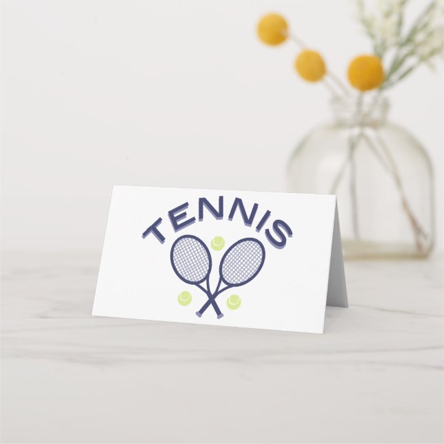 Carte De Placement Logo de tennis (Devant)