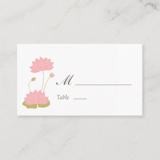 Carte De Placement Lotus Bloom Place Card