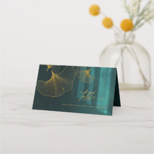 Carte De Placement Lumière de la Lune Mariage Emerald Green ID881