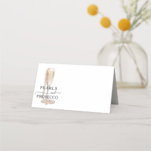 Carte De Placement Lunch de mariage Perles & Prosecco